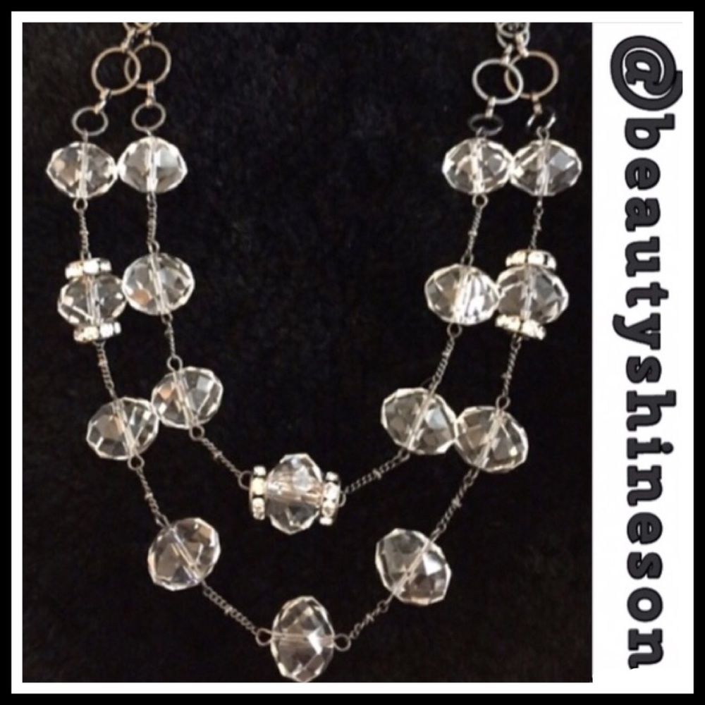 🆕 Double Strand Crystal Necklace